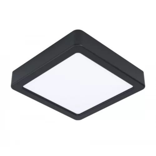 LED panel , 10.5W , falon kívüli , négyzet , meleg fehér , fekete keret , EGLO , FUEVA 5 , 99243