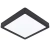 LED panel , 16.5W , falon kívüli , négyzet , meleg fehér , fekete keret , EGLO , FUEVA 5 , 99244