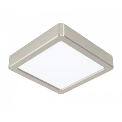 LED panel , 10.5W , falon kívüli , négyzet , természetes fehér , matt nikkel keret , EGLO , FUEVA 5 , 99252