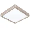 LED panel , 16.5W , falon kívüli , négyzet , természetes fehér , matt nikkel keret , EGLO , FUEVA 5 , 99253