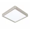 LED panel , 16.5W , falon kívüli , négyzet , természetes fehér , matt nikkel keret , EGLO , FUEVA 5 , 99253
