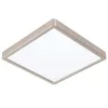 LED panel , 20W , falon kívüli , négyzet , természetes fehér , nikkel keret , EGLO , FUEVA 5 , 99254