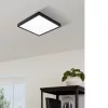 LED panel , 16.5W , falon kívüli , négyzet , természetes fehér , fekete keret , EGLO , FUEVA 5 , 99256