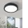 LED panel , 16.5W , falon kívüli , kerek , dimmelhető , meleg fehér , fekete keret , EGLO , FUEVA 5 , 99263