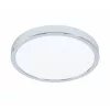 LED panel , 20W , falon kívüli , kerek , meleg fehér , króm keret , IP44 , EGLO , FUEVA 5 , 99266