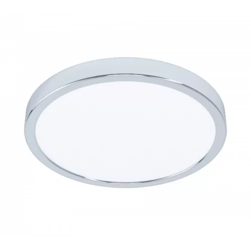 LED panel , 20W , falon kívüli , kerek , meleg fehér , króm keret , IP44 , EGLO , FUEVA 5 , 99266
