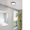 LED panel , 20W , falon kívüli , kerek , meleg fehér , fekete keret , IP44 , EGLO , FUEVA 5 , 99267