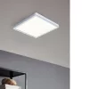 LED panel , 20W , falon kívüli , négyzet , meleg fehér , króm keret , IP44 , EGLO , FUEVA 5 , 99269