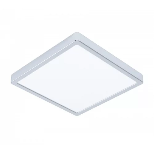 LED panel , 20W , falon kívüli , négyzet , meleg fehér , króm keret , IP44 , EGLO , FUEVA 5 , 99269