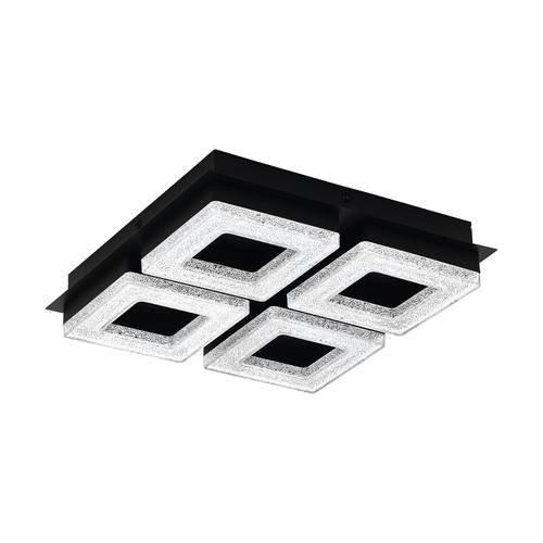 EGLO , 99326 , FRADELO 1 , fali-mennyezeti lámpa , 3000 K , LED , 4X3,5W , IP20 , fekete, átlátszó