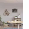 LED lampă lampă suspendată, de tavan, 37 cm, E27, oțel, negru, EGLO, CREMELLA, 99345