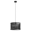 LED lampă lampă suspendată, de tavan, 37 cm, E27, oțel, negru, EGLO, CREMELLA, 99345