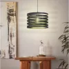 LED lampă lampă suspendată, de tavan, 37 cm, E27, oțel, negru, EGLO, CREMELLA, 99345