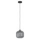 EGLO , 99371 , MANTUNALLE 1 , függeszték , E27 , 1X40W , IP20 , fekete-átlátszó