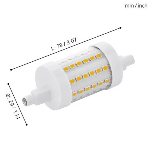 EGLO , 11829 , LEDR7S , fényforrás , 2700 K , R7S , 1X7W , átlátszó