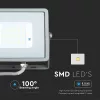 LED proiector, 30 Watt, Ultra Slim, alb cald, SAMSUNG chip, 5 ani garanție, gri