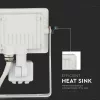 LED proiector, 10 Watt, cu senzor de mișcare, alb rece, SAMSUNG chip, 5 ani garanție, alb