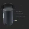 exterior în sol lampă, 1w, 6500K, alb rece, 10lm, 90°, negru, CRI>80, IP67, V-TAC, 1468