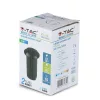 exterior în sol lampă, 1w, 6500K, alb rece, 10lm, 90°, negru, CRI>80, IP67, V-TAC, 1468