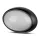 exterior lampă LED de tavan oval, 12w, 3000K, alb cald, 840lm, 120°, negru, CRI>70, IP54, V-TAC, 1350