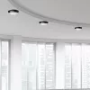 exterior lampă LED de tavan oval, 8w, 3000K, alb cald, 560lm, 120°, negru, CRI>70, IP54, V-TAC, 1267