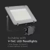 rezistent la apă 4-es cutie de conexiuni pentru proiector LED, negru, IP68, V-TAC, 5982