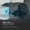 SMART LED proiector WIFI cu senzor cu cameră, 18w, 6000K, alb rece, 600lm, 180°, alb, CRI>70, V-TAC, 5745