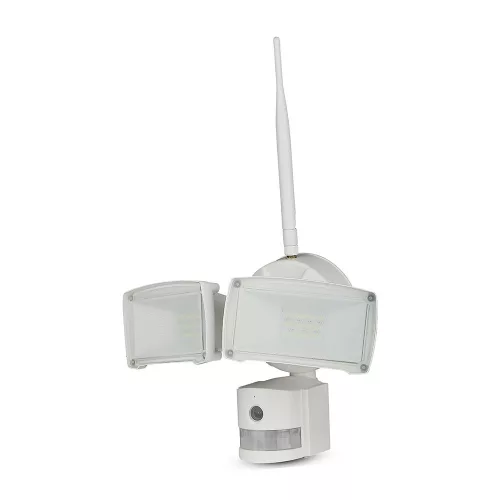 SMART LED proiector WIFI cu senzor cu cameră, 18w, 6000K, alb rece, 600lm, 180°, alb, CRI>70, V-TAC, 5745