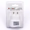 VT-1024 Usb de călătorie Adapter Dublu în blister cu ambalaj - alb
