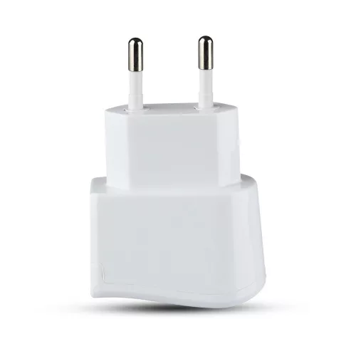 VT-1024 Usb de călătorie Adapter Dublu în blister cu ambalaj - alb