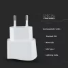 VT-1024 Usb de călătorie Adapter Dublu în blister cu ambalaj - alb