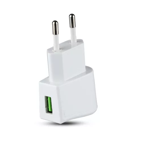 VT-1024 Usb de călătorie Adapter Dublu în blister cu ambalaj - alb
