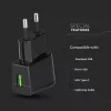 VT-1024 Usb de călătorie Adapter Dublu în blister cu ambalaj - negru