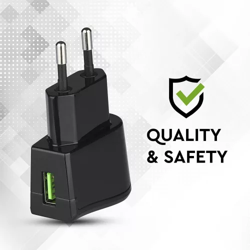 VT-1024 Usb de călătorie Adapter Dublu în blister cu ambalaj - negru