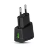 VT-1024 Usb de călătorie Adapter Dublu în blister cu ambalaj - negru