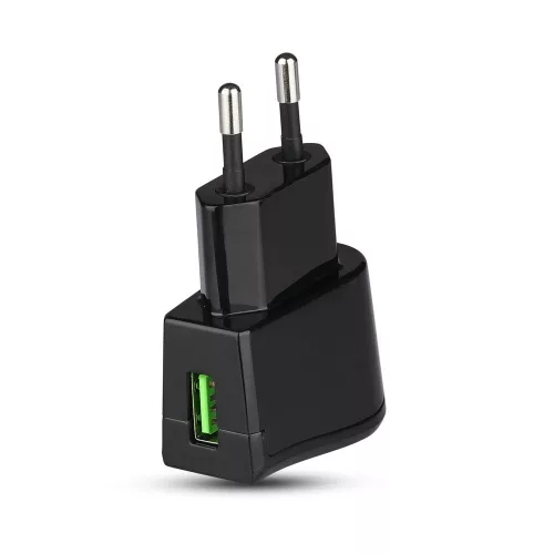 VT-1024 Usb de călătorie Adapter Dublu în blister cu ambalaj - negru