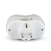 VT-1042 2 bucăți- Prizăos adaptor 16A cu împământare cu contact 16A-alb