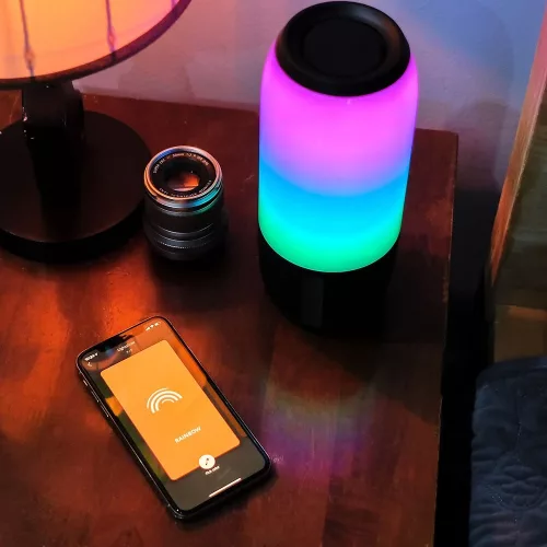 VT-6211 2*3W LED-Es Bluetooth Hangszóró Usb És Tf Kártyanyílással - Fekete