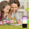 VT-6211 2*3W LED-Es Bluetooth Hangszóró Usb És Tf Kártyanyílással - Fekete