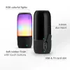 VT-6211 2*3W LED-Es Bluetooth Hangszóró Usb És Tf Kártyanyílással - Fekete