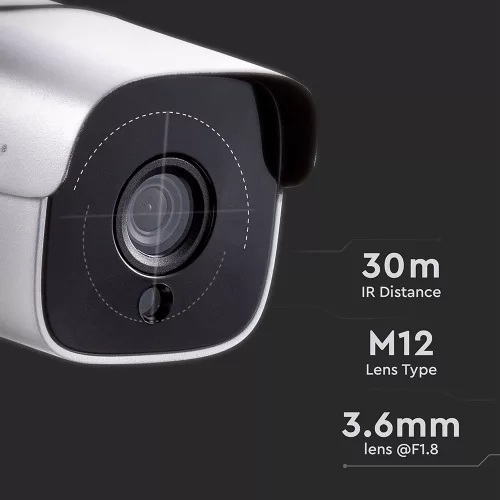 SMART biztonsági kültéri kamera, IP65, V-TAC, 8478
