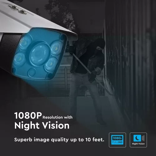 SMART biztonsági kültéri kamera, IP65, V-TAC, 8479