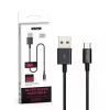 VT-5321 1M Micro Usb Kábel - Fekete (Ezüst Széria)
