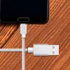 VT-5331 1M Micro Usb Fonott Nejlon Kábel - Ezüst (Platina Széria)