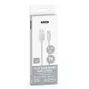 VT-5331 1M Micro Usb Fonott Nejlon Kábel - Ezüst (Platina Széria)
