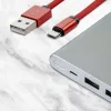 Ruby Micro USB kábel, piros, V-TAC, 8497