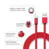 Ruby Micro USB kábel, piros, V-TAC, 8497