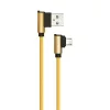 Gyémánt Micro USB kábel, arany, V-TAC, 8637