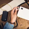 Gyémánt Micro USB kábel, arany, V-TAC, 8637