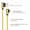 Gyémánt Micro USB kábel, arany, V-TAC, 8637